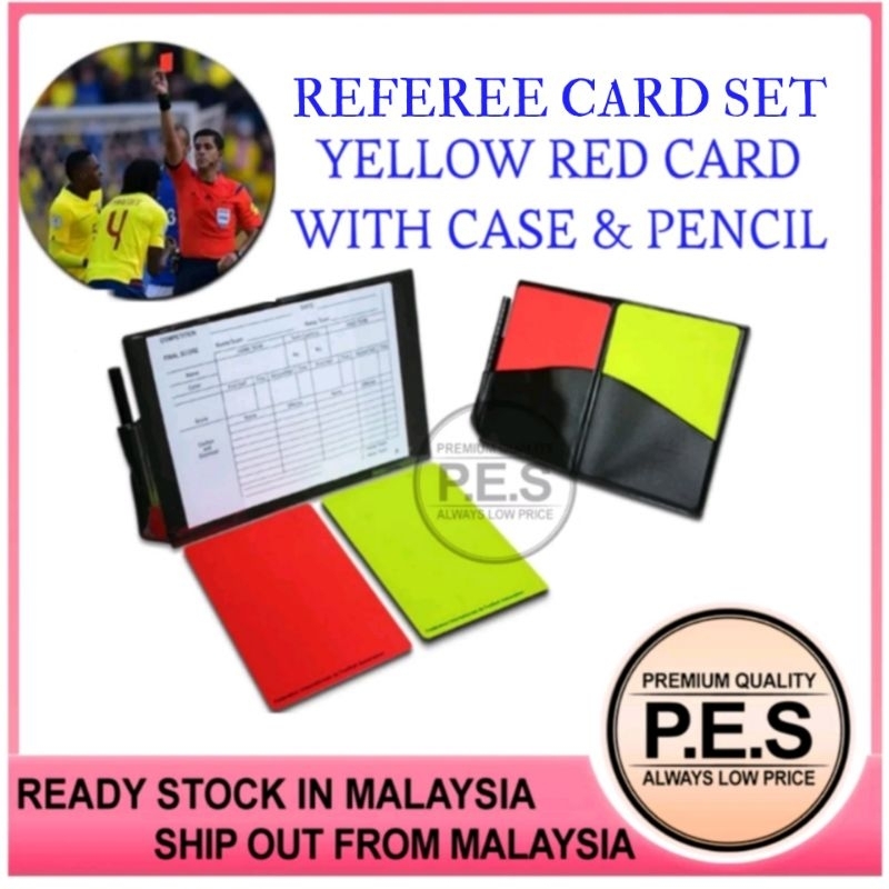 SET KAD PENGADIL - KAD KUNING & MERAH / REFEREE CARD SET - การ์ดสีเหลืองแดง
