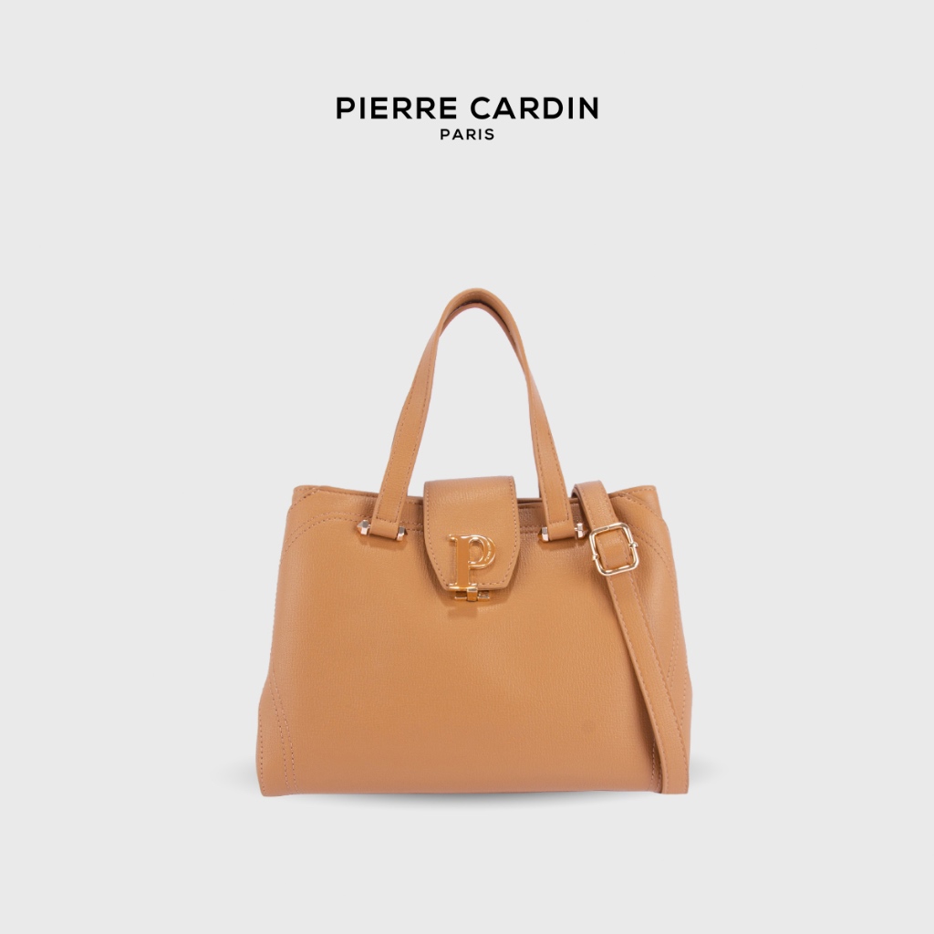 Pierre Cardin กระเป๋าถือผู้หญิงทรงกว้าง