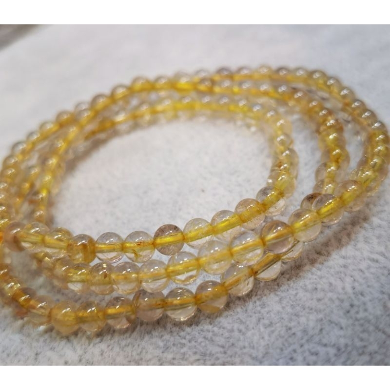 สร้อยคอไหมทองทองธรรมชาติคริสตัล AC0485IGP