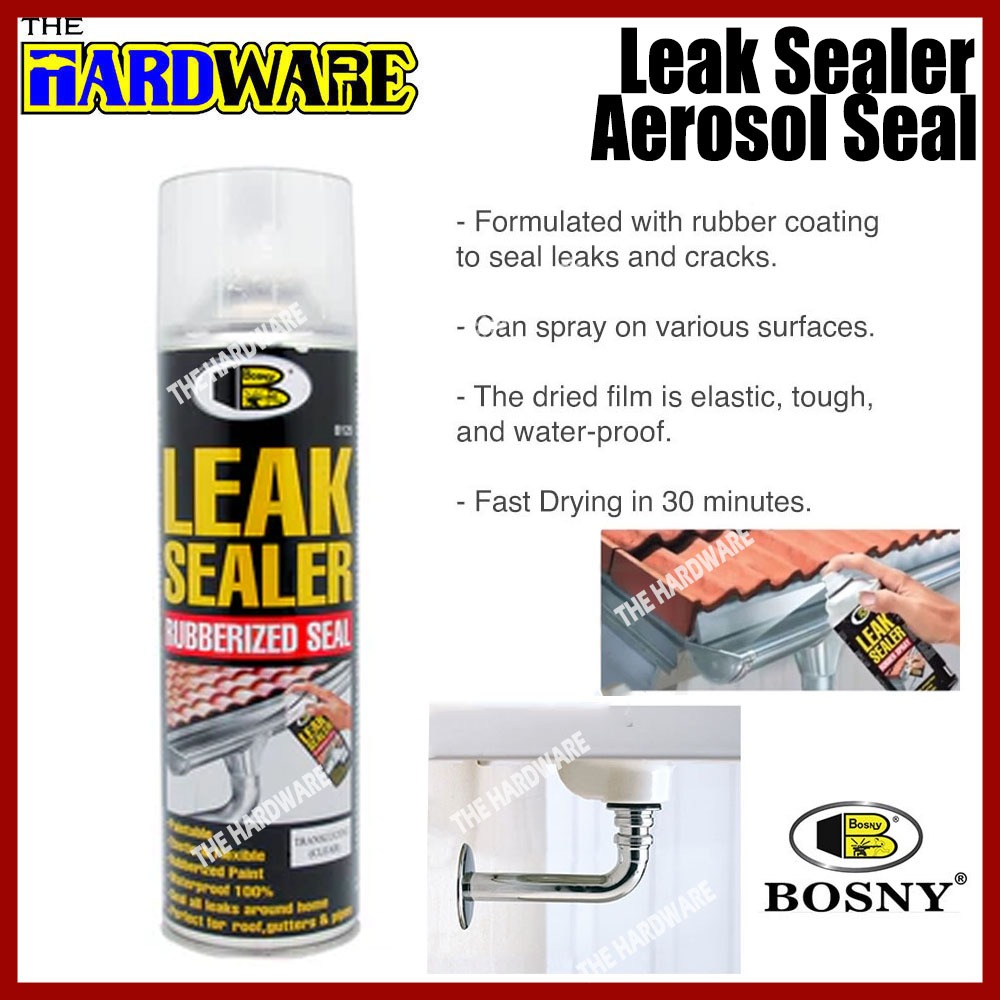 BOSNY Leak Sealer สเปรย์ซีลกันน้ํา Home Care Roof Gutters(600ml / 600cc)(CLEAR)