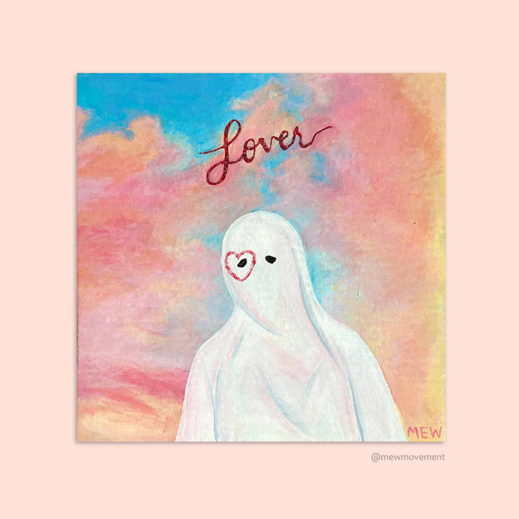 Lover Taylor Swift Vinyl Art พิมพ์เพลงภาพวาดตกแต่งเพลงคนรักอัลบั้ม