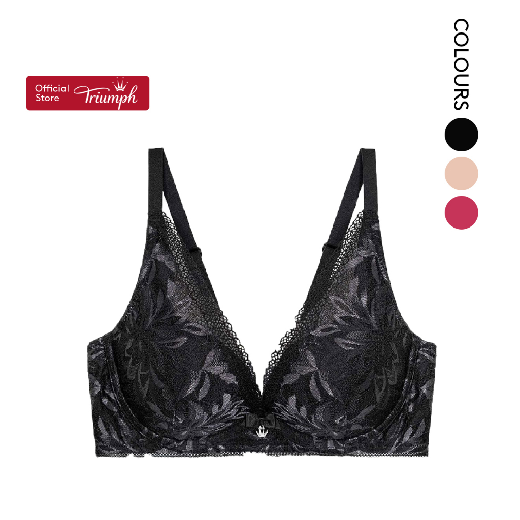 Triumph Aqua Bloom บรามีสาย Push Up Deep V