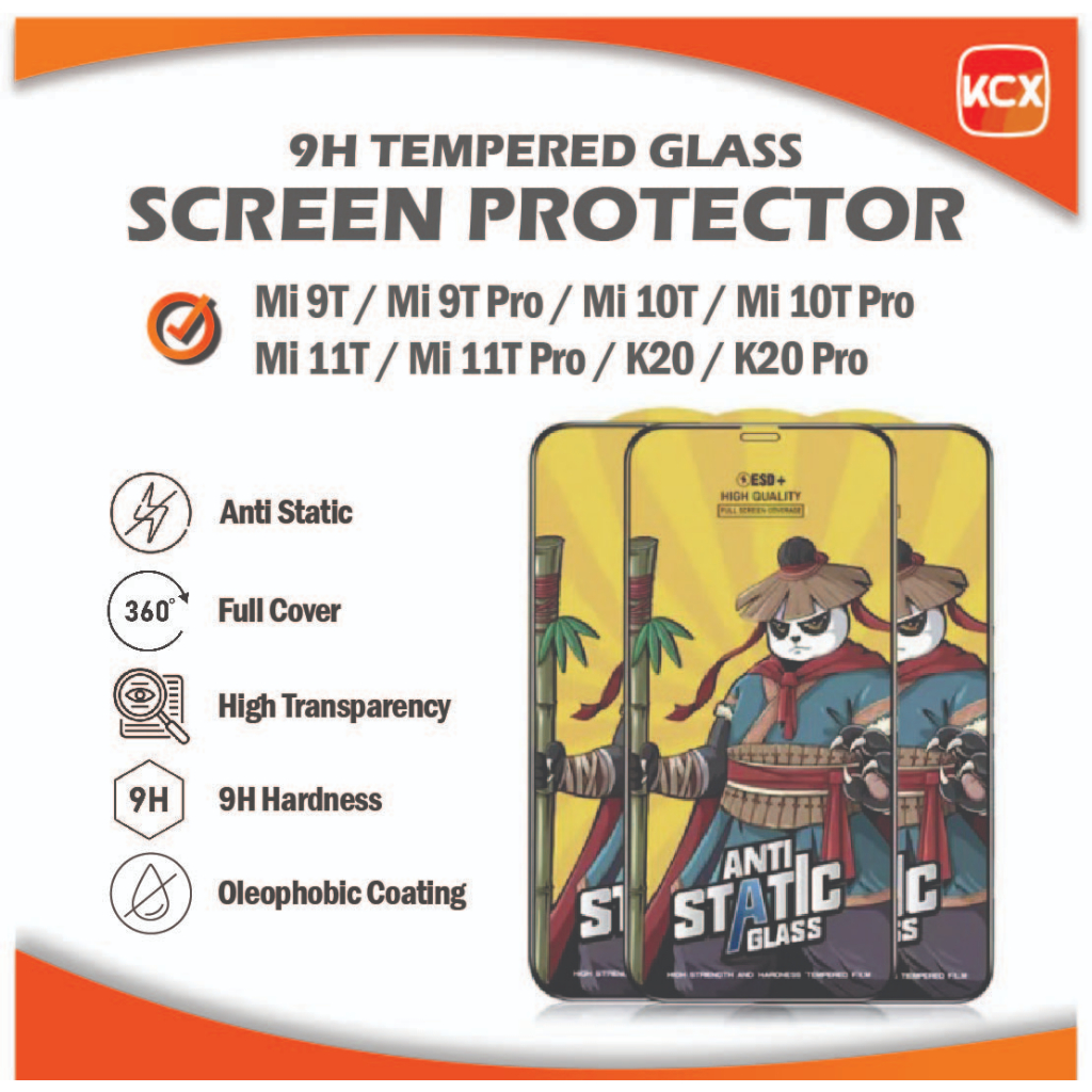 ใหม่! Mi 11T / Mi 11T Pro / Mi 10T / Mi 10T Pro / Mi 9T/Mi 9T Pro กระจกนิรภัยป้องกันหน้าจอ