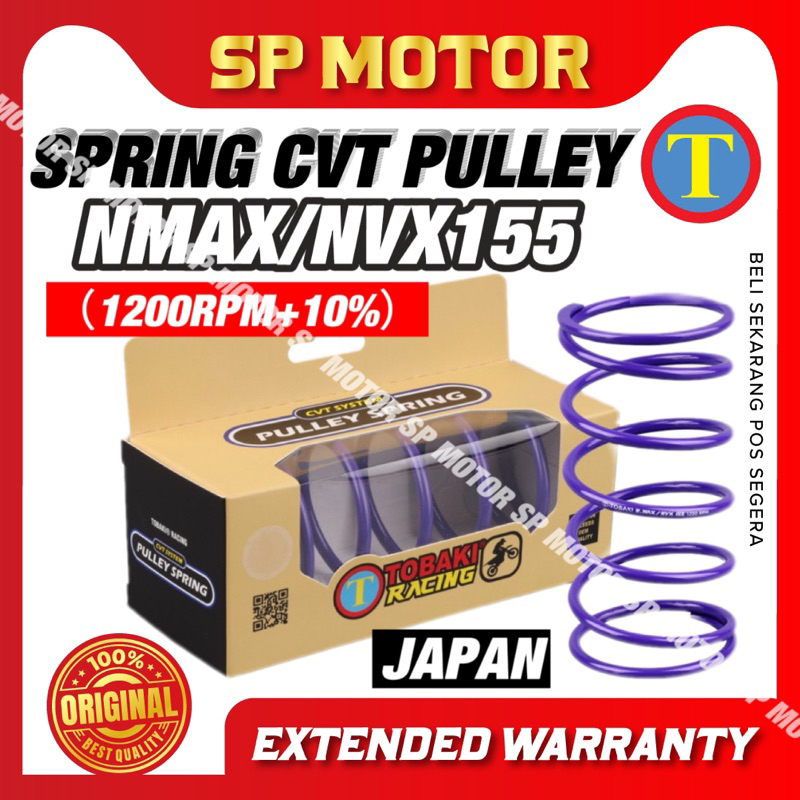TOBAKI YAMAHA NMAX NVX155 RACING TORQUE SPRING CVT PULLEY SPRING 1000rpm 1200rpm