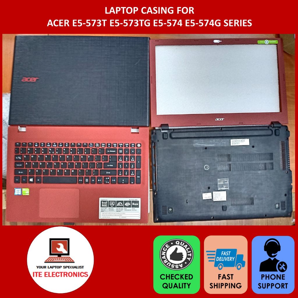 ACER E5-573T E5-573TG E5-574 E5-574G SERIES LCD FRONT CASING A/ BEZEL B/PALMREST C/BOTTOM COVER D CA