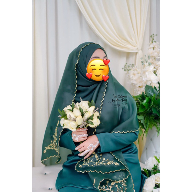 คุณสามารถขอคุณเป็นเจ้าของได้ Custom Veil/Exclusion small Tulip เย็บปักถักร้อยดอกไม้ Veil