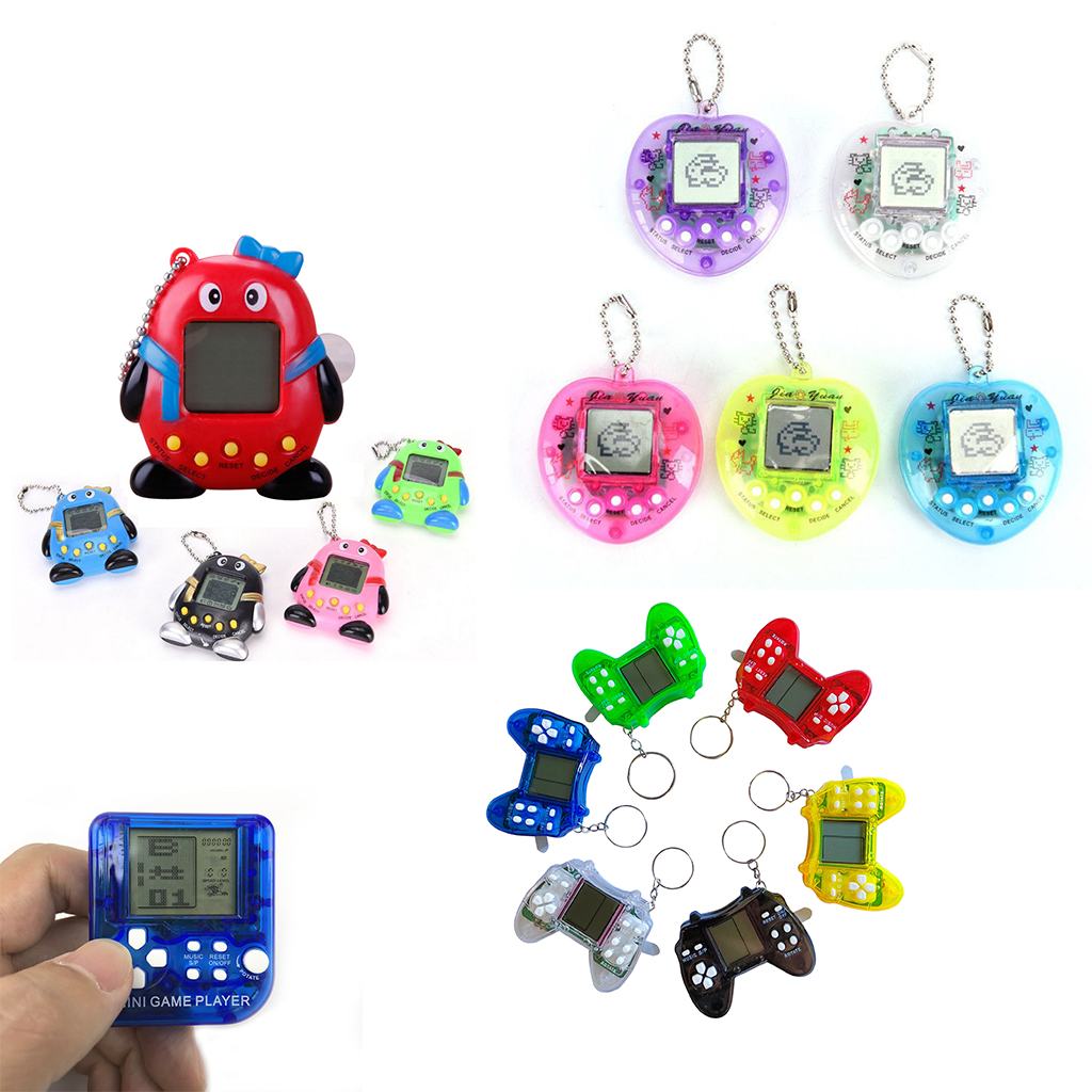 RGEAR Tamagotchi อิเล็กทรอนิกส์ Qpet 168 ใน 1 เกมของเล่นคิดถึงเด็กและผู้ใหญ่คิดถึงสัตว์เลี้ยงอิฐสัตว