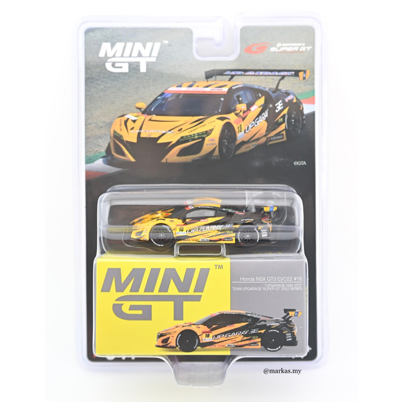 MINI GT JAPAN EXCLUSIVE 1/64 541 HONDA NSX GT3 EVO22 18 TEAM UPGARAGE 2022 SUPER GT SERIES
