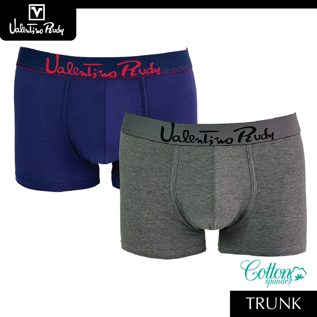 Valentino RUDY MEN COMFORT COTTON SPANDEX TRUNK VR716 (ASSORTED COLOUR) เสื้อผ้าผู้ชาย Seluar Dalam 