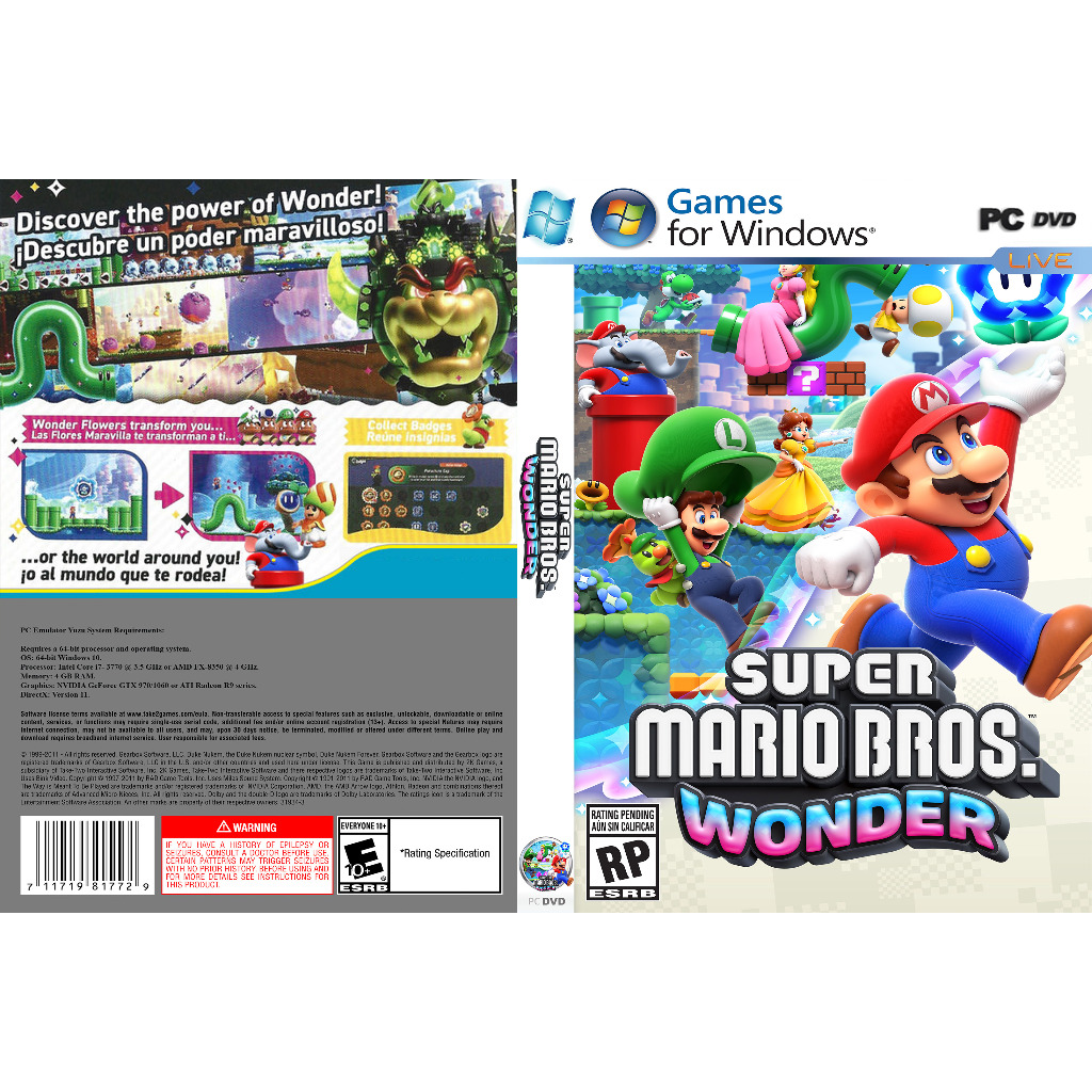 ซุปเปอร์มาริโอบราส WONDER – V1.0.0 + SWITCH EMULATORS PC GAME [ออฟไลน์ INSTALLATION]