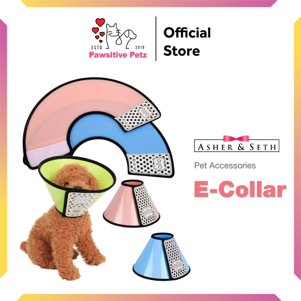 Colourful E-Collar 1 - 9 ปลอกคอสัตว์เลี้ยง Kucing Sakit Collar Untuk Anjing Sakit项圈 | การเก็บรักษาสร