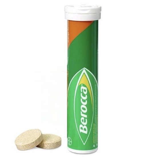 Berocca Effervescent Orange 15s (ไม่มีกล่อง)