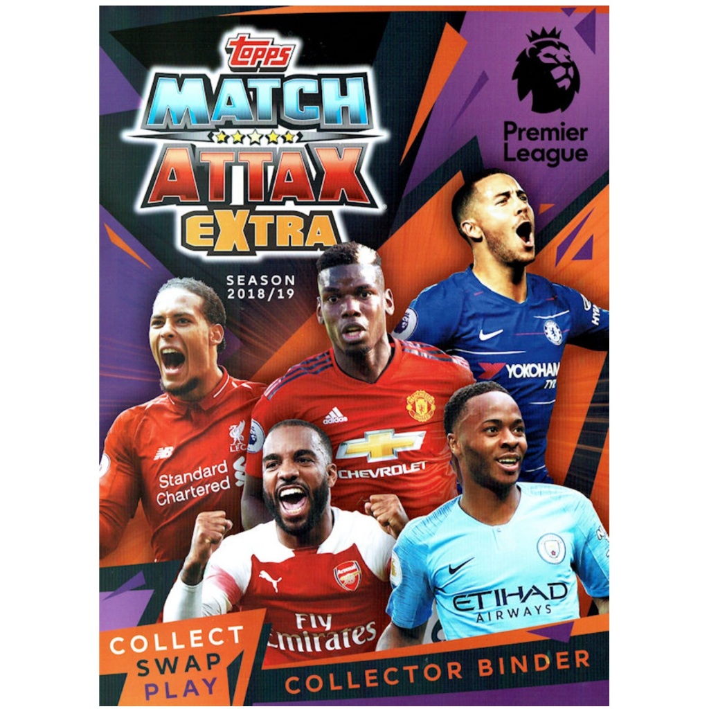 [บินเต็มหลัง (FB01-FB20) & Ballers (BL01-BL12)] 2018/19 Match Attax Extra Football Shiny Cards