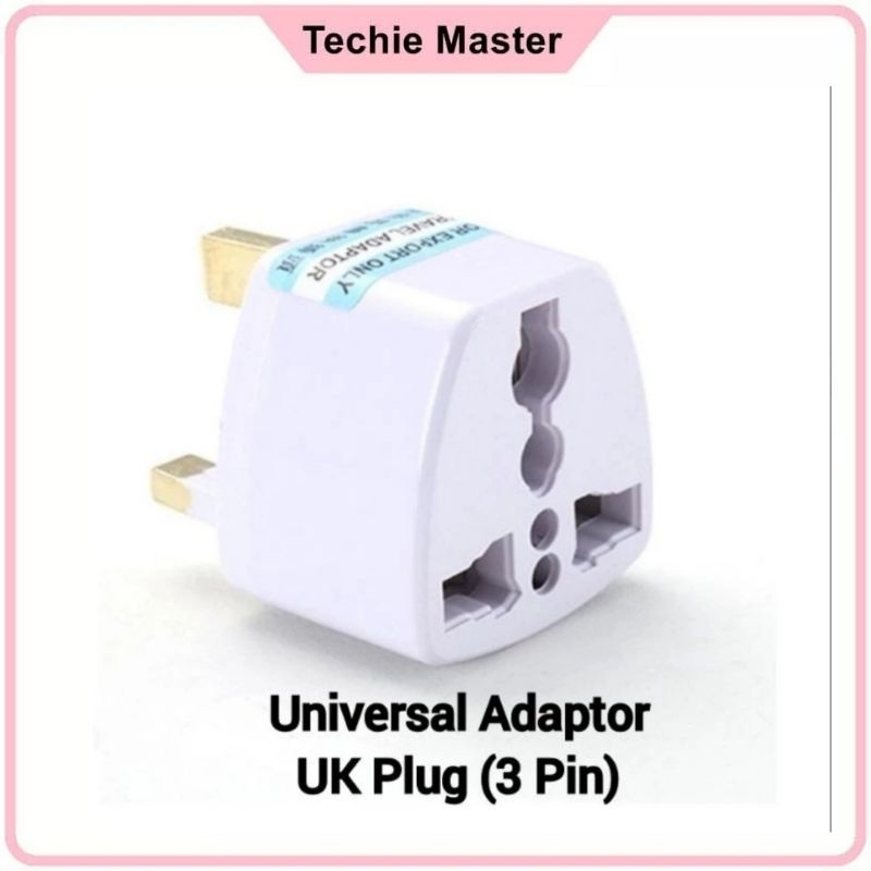 Penyesuai Palam Universal 3 Pin dari US EU ke UK ปลั๊กสากล 3Pin ปลั๊กอะแดปเตอร์ UK