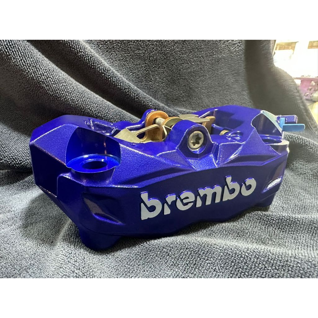 Brembo เบรค CALIPER M3 + P34 SUBARU BLUE 100MM DARK BLUE GLOSSU BLUR SILVER LOGO