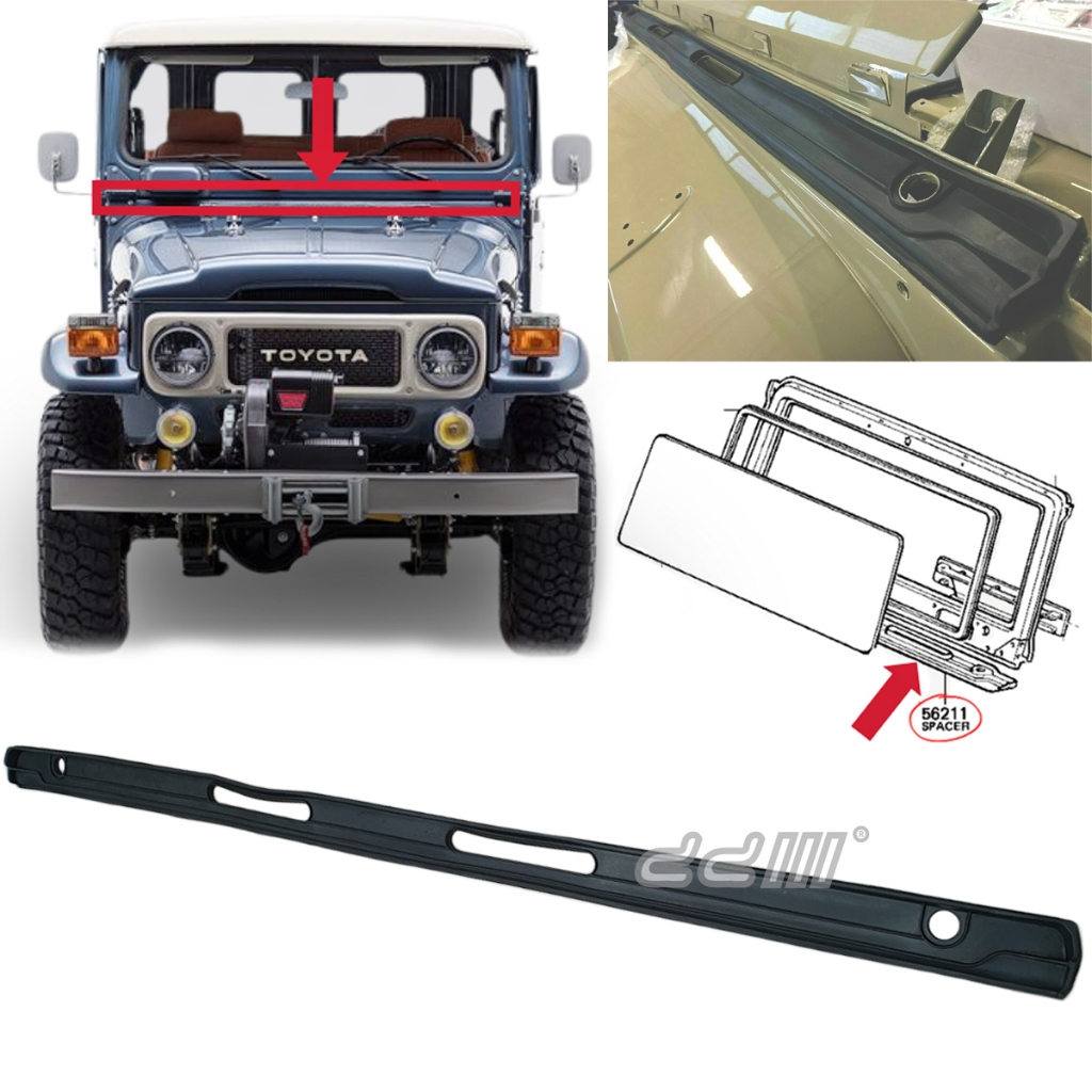 Toyota Landcruiser 40 BJ40 FJ40 กระจกกรอบด้านล่างยาง Spacer Land Cruiser BJ41 BJ42 FJ42
