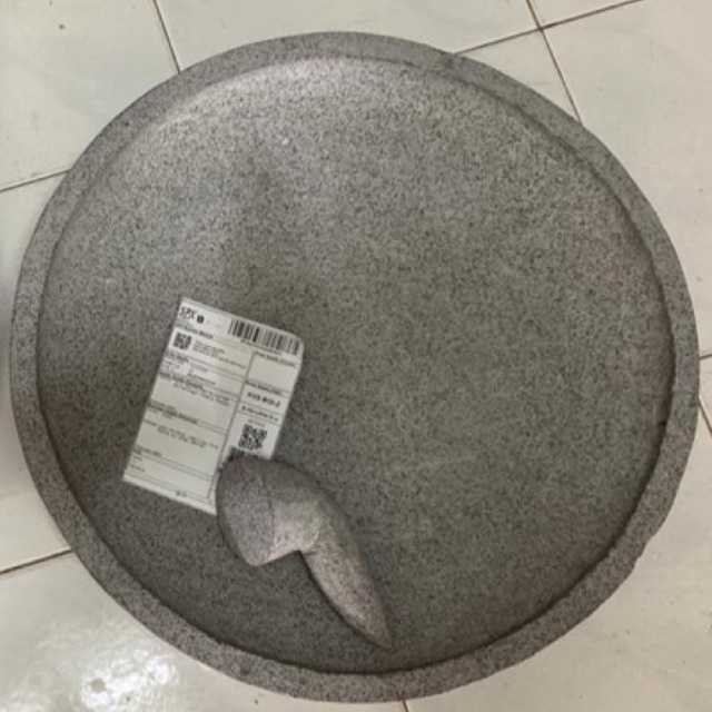 40ซม. LARGE STONE MORTAR น้ําหนัก 19กก. ขนาดใหญ่ที่สุด แฮนด์เมด LESUNG BATU SAMBAL MORTAR, PESTLE MO