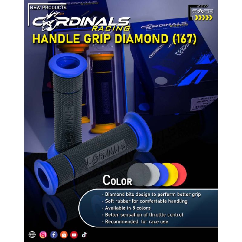 Cardinals RACING HANDLE GRIP %