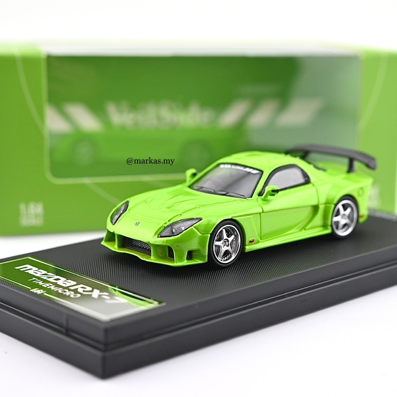 TIME MICRO 1/64 MAZDA RX-7 VEILSIDE APPLE GREEN