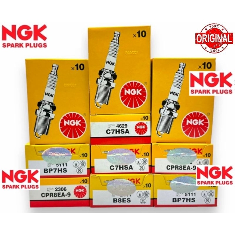 NGK SPARK PLUG C7HSA B8ES CPR8EA-9 BP7HS สําหรับ LC135/Y125Z/RXZ/EX5/Y110/SS2/WAVE10P/WAVE125/KRISS/