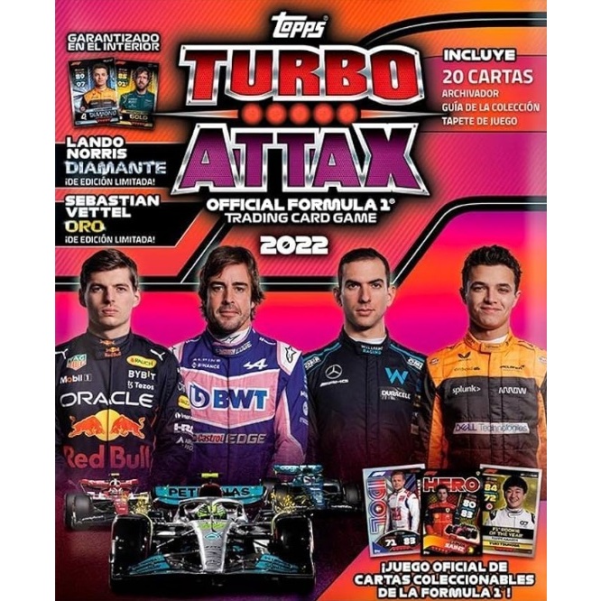 [F1 Live Action 2021 ตอนที่ 1 (180-219)] การ์ดธรรมดาฟุตบอล Turbo Attax ปี 2022