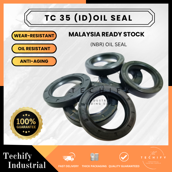 NBR TC 35 (ID) ซีลน้ํามัน (TC 35 X 42/45/46/47/48/50/52/55/56/60/62/65/72/80 X 7/8/10/11/12) - ซีลน้