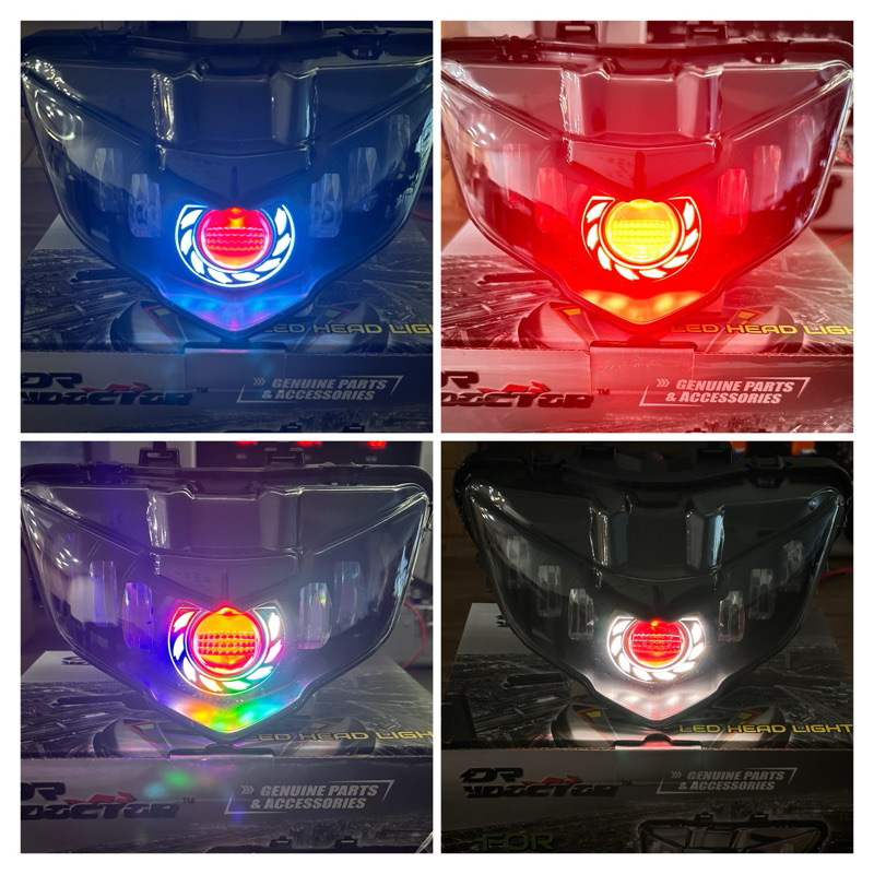 Doctor LED Custom Head Light Lampu Kepala Y15zr v2 Y15v2 Lc135 Fi v8 Lcv8 คุณภาพสูง