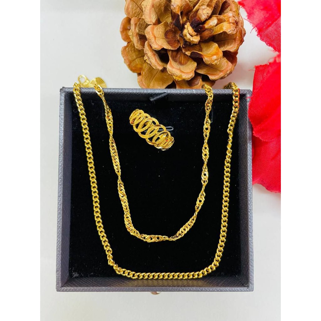 BANGKOK GOLD ADULT SET (HAND CHAIN, FOOT CHAIN & RING)