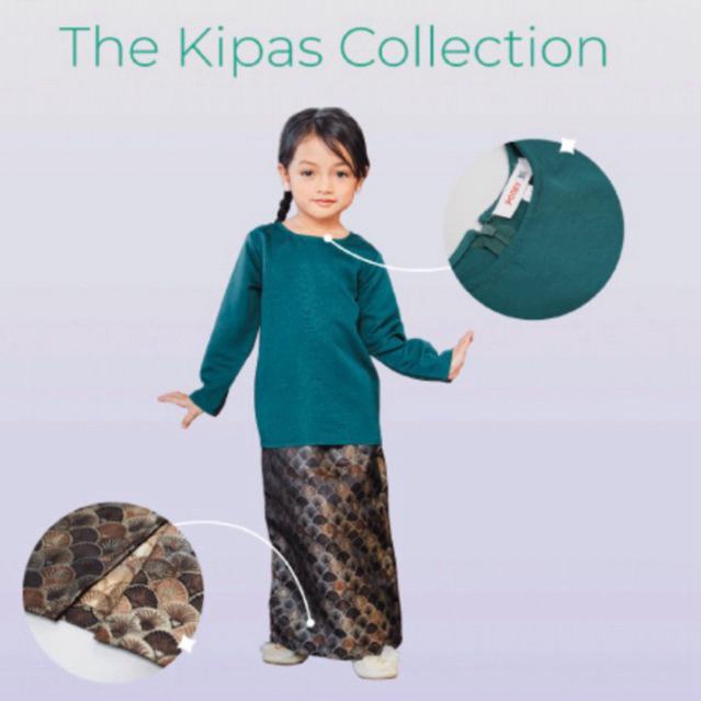 Bella Ammara Kids Baju kurung Budak Raya Collection คุณภาพสูง Premium Exclusive Kipas Collection
