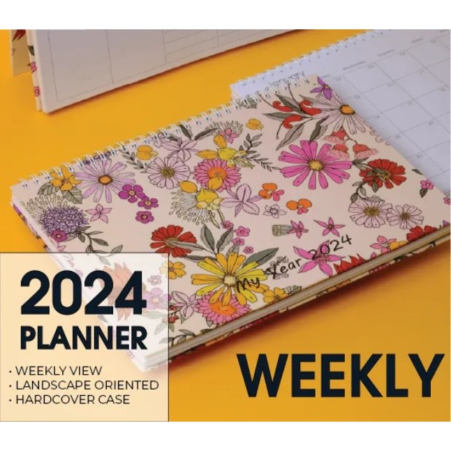 [SBCB] ลายมือ 2024 B5 รายสัปดาห์ 52 สัปดาห์ Planner ปกแข็ง DURABLE PWDHC B5