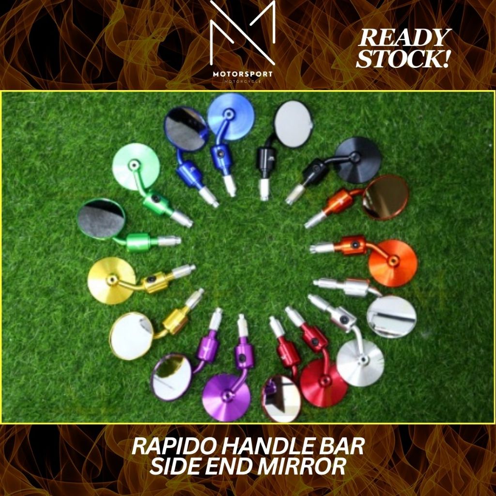 RAPIDO HANDLE BAR END (SIDE MIRROR) รุ่น 375 HANDLE BAR HUJUNG