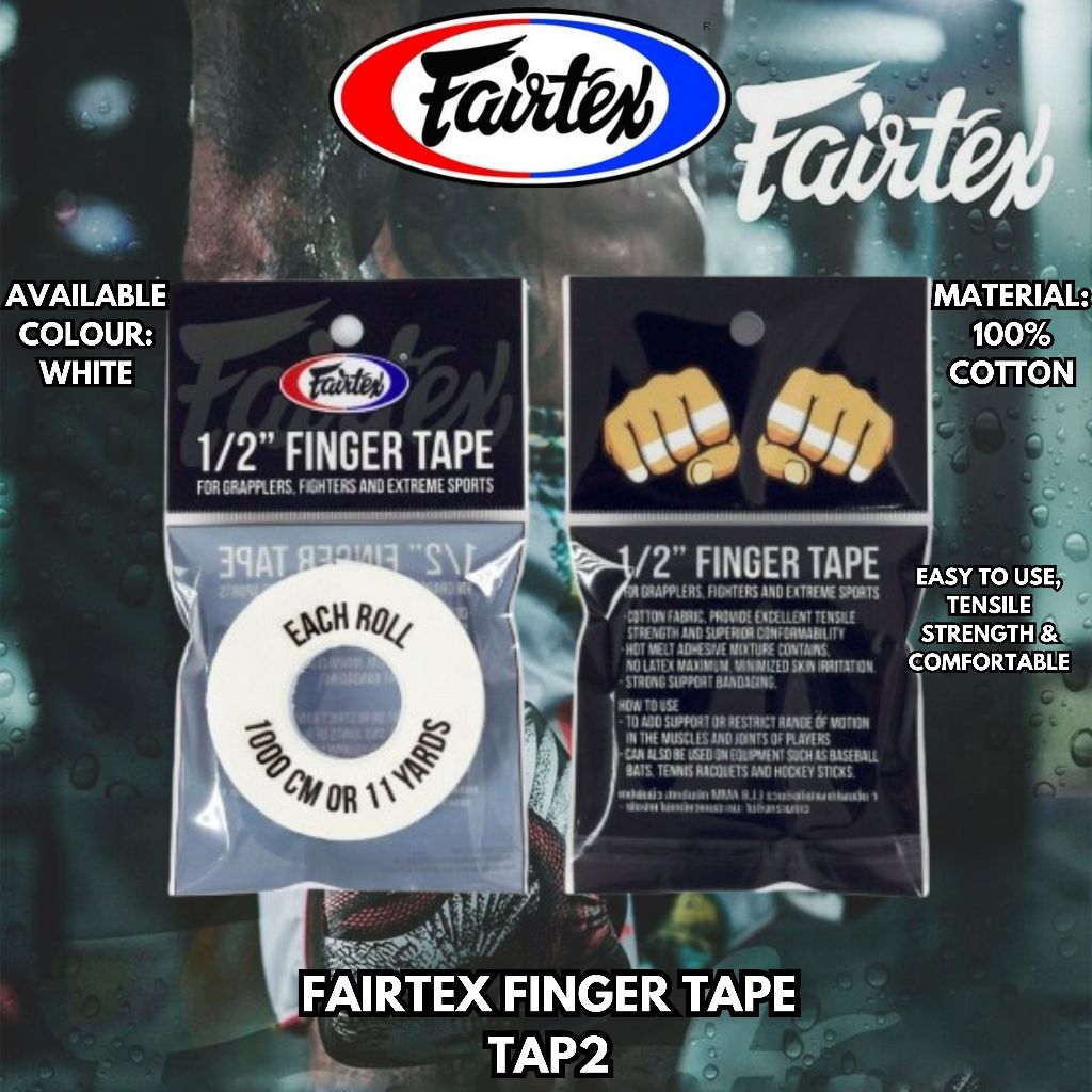 Fairtex TAP2 - เทปพันนิ้ว สําหรับ BJJ และ MMA กว้าง 1 เมตร
