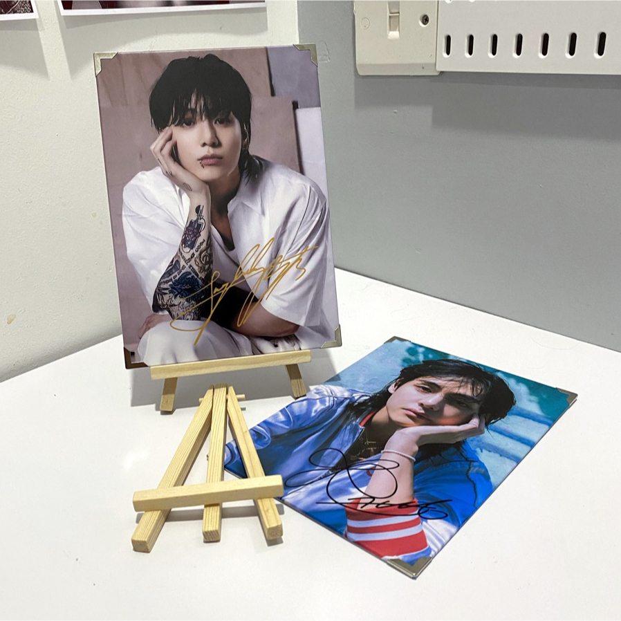 กรอบรูปบังทัน A5 Jungkook V Taehyung - Fanmade Wall Desk Deco Photocard JK Jimin RM Suga Jin Jhope