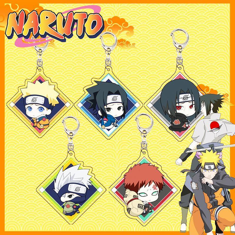 Naruto Kakashi Gaara Sasuke Uzumaki Itachi อะนิเมะอะคริลิคพวงกุญแจคอลเลกชัน