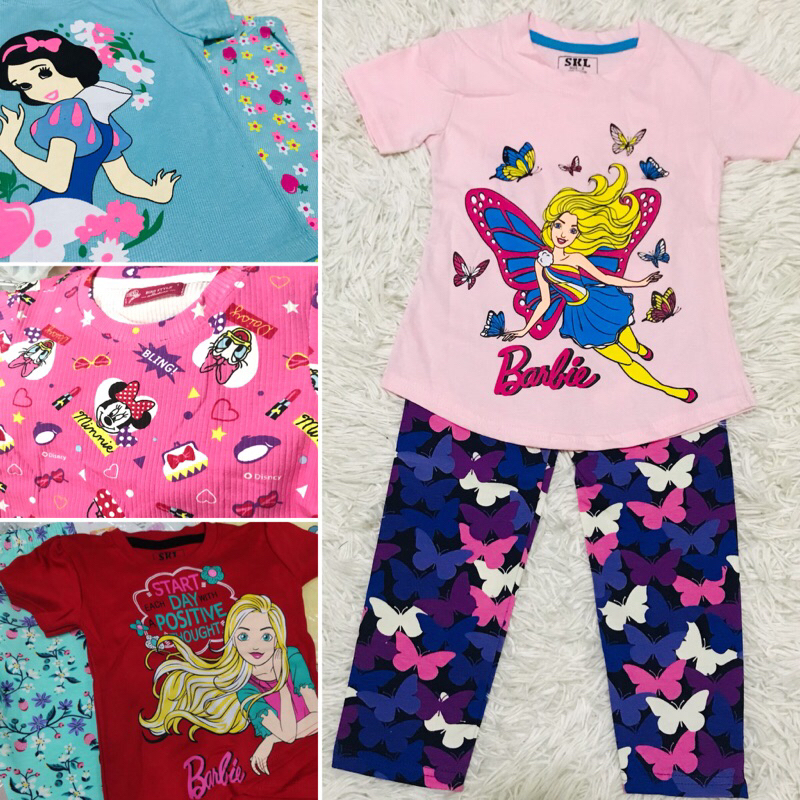 ️‍ 1y - 7y ️‍ NEW GIRL PYJAMAS ผ้าคอตตอนชุดนอนน่ารัก