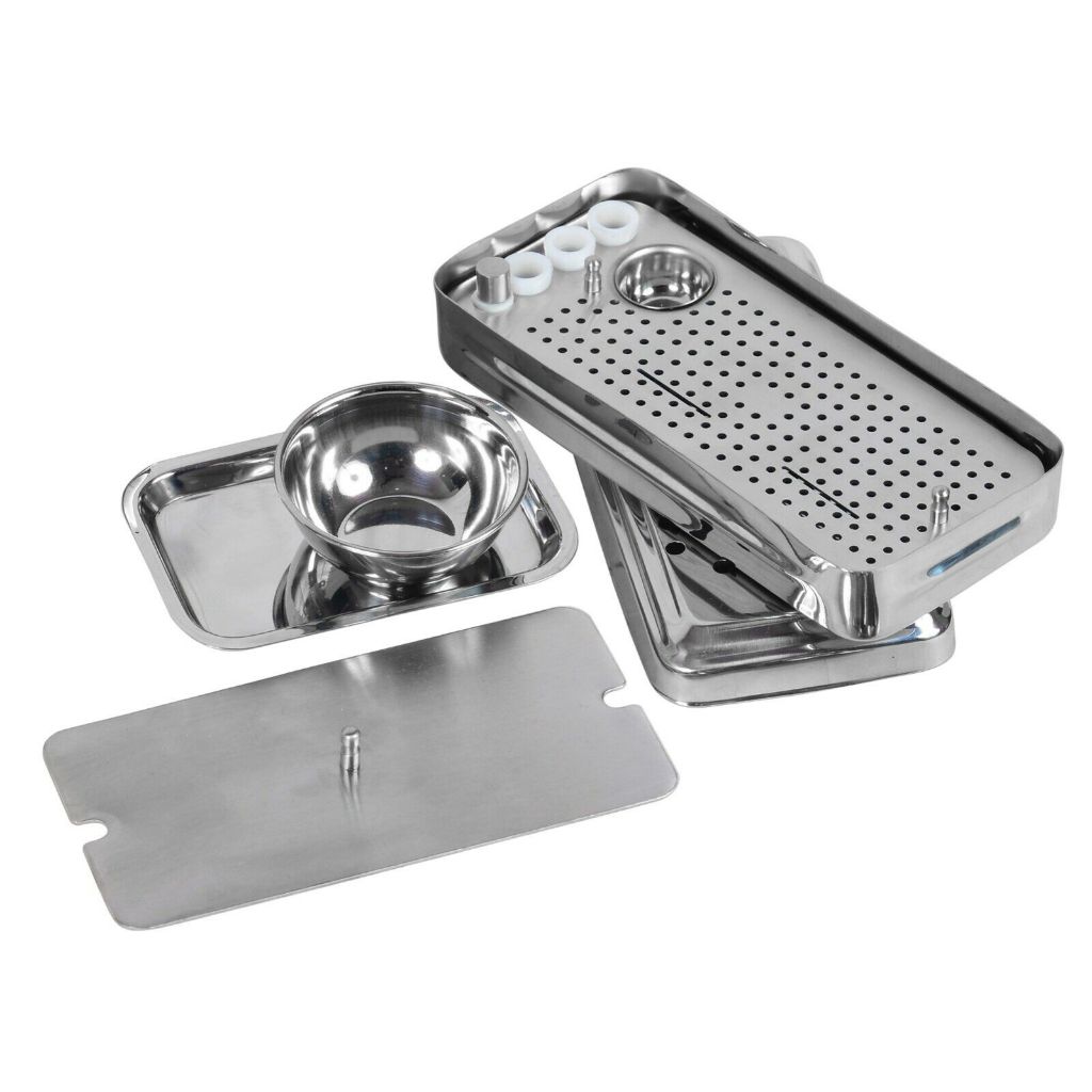Dental PRF Box Bowl Tray Platelet Rich Fibrin Preserve Membrane Implant Surgery, Stainless Steel Den