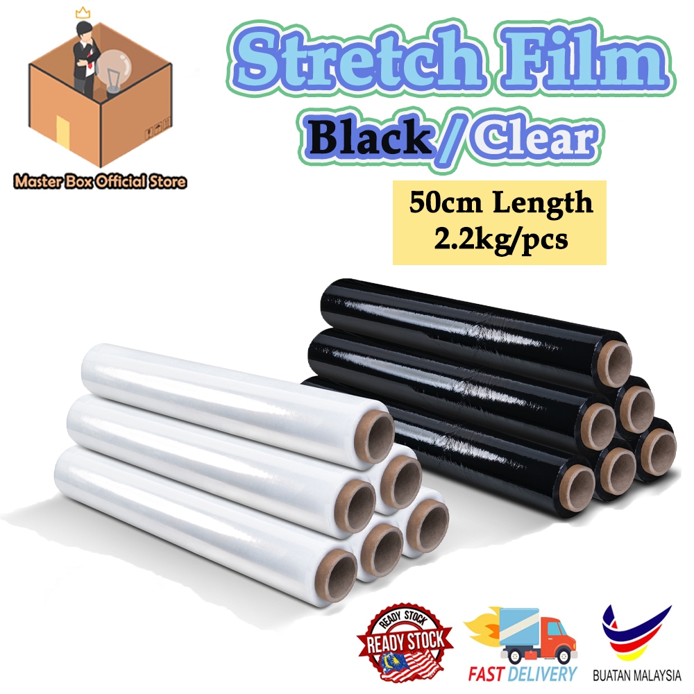 ฟิล์มยืดห่อพลาสติก Plastik Balut Barang Shrink Wrap บรรจุภัณฑ์ม้วน Cling Wrap