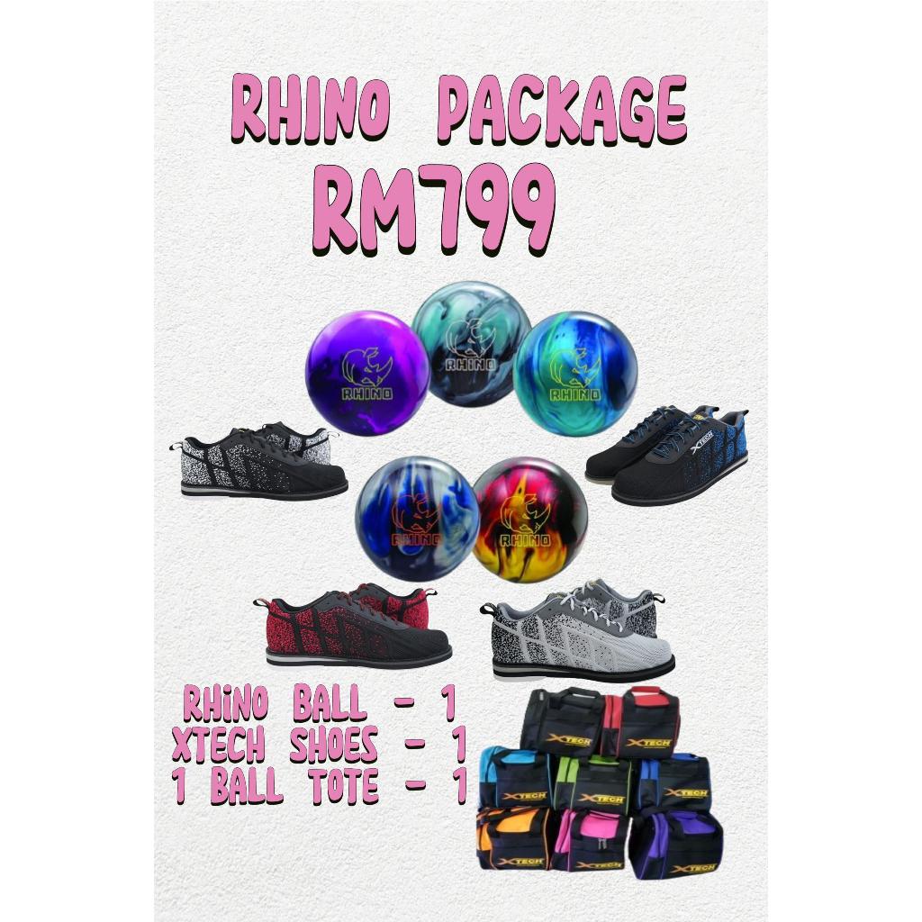 แพคเกจโบว์ลิ่ง - BROWNSWICK RHINO - Xtech Shoe - Xtech 1 Ball tote - X Proshop - X Pro Shop - XPROSH