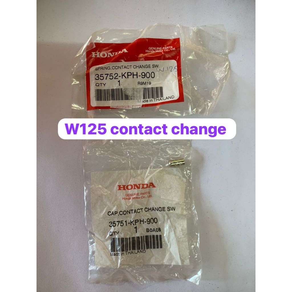 HONDA W125 SPRING CONTACT CHANGE SW CAP CONTACT CHANGE SW 35751-KPH-900 35752-KPH-900