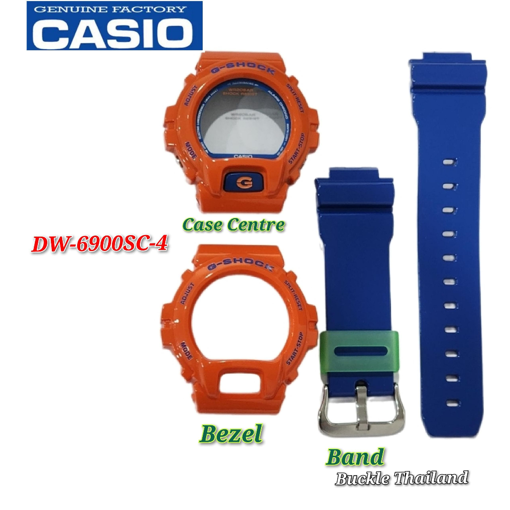 อะไหล่ทดแทน Casio G-Shock DW-6900SC-4 - Band and Case/Centre..