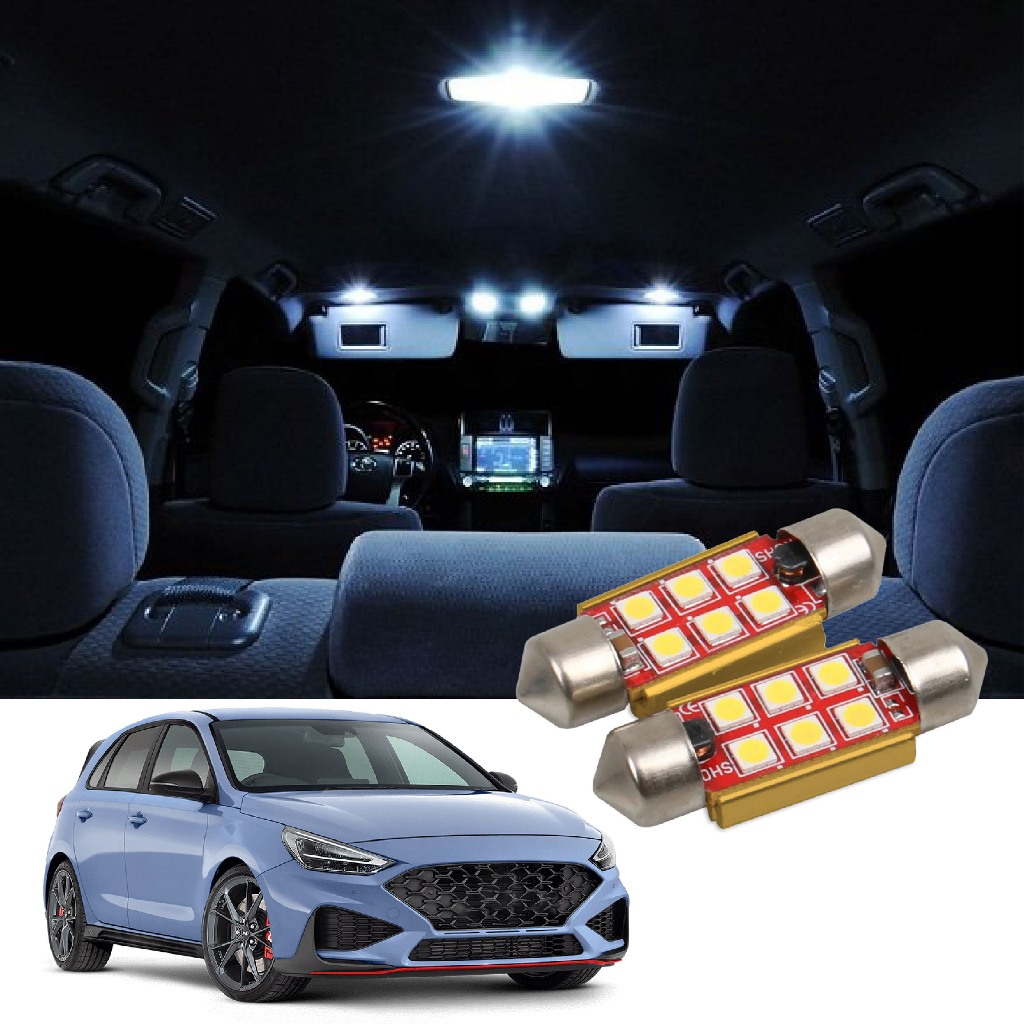 1PC Hyundai I30 รถหลอดไฟ LED C5W 31/36 มม./39 มม./41 มม.ภายในโดมไฟอ่านหนังสือ,ป้ายทะเบียน,บูตรถ