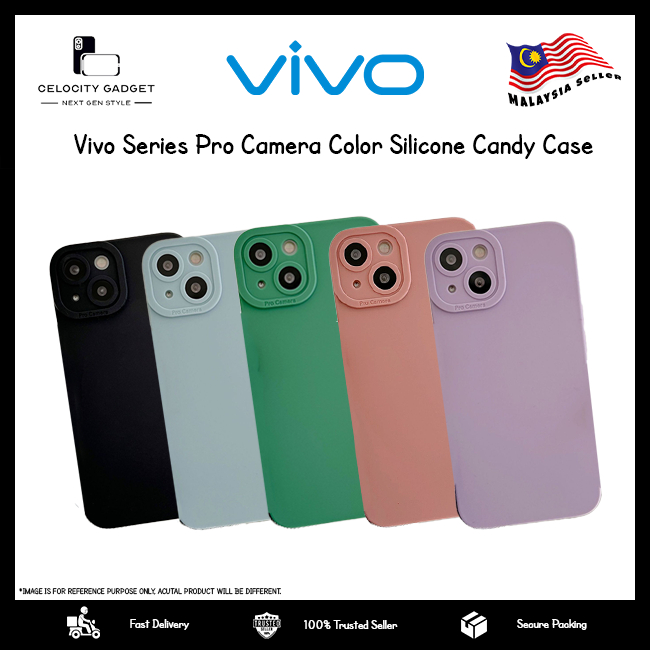 Vivo V29Pro V29 V29E V27Pro V27 V27E Pro กล ้ องสีซิลิโคน Candy Case