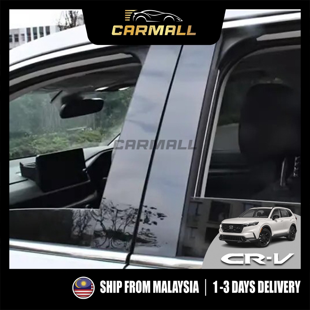 Honda CR-V CRV RS 2023 - 2026 เสาประตู Dark (PC) ประตู Trim หน้าต่างป้องกัน 6th Gen 2023 - 2025 รถ M