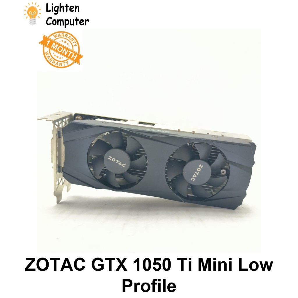 【USED】การ์ดจอ Zotac GTX 1050 Ti Mini Low Profile 4G ไม่ต้องใช้ 6 pin GDDR5 GTX 1050