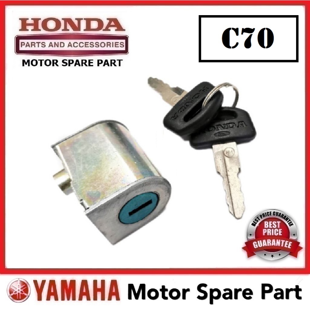 HONDA C70 HANDLE LOCK ASSY 0 STEERING LOCK KUNCI HANDLE TANGAN C70 C-70 C 70 HONDA BULAT HONDA