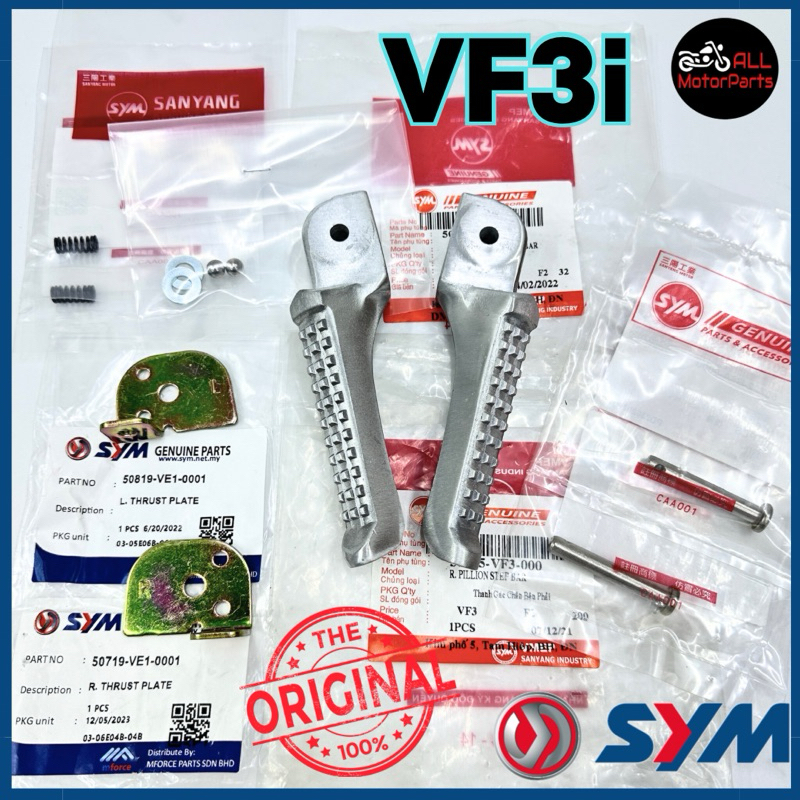VF3 VF3i 185 REAR FOOT REST ซ้ายขวา KIRI KANAN STEP BAR BELAKANG KAKI PIJAK 50716/50715 SYM
