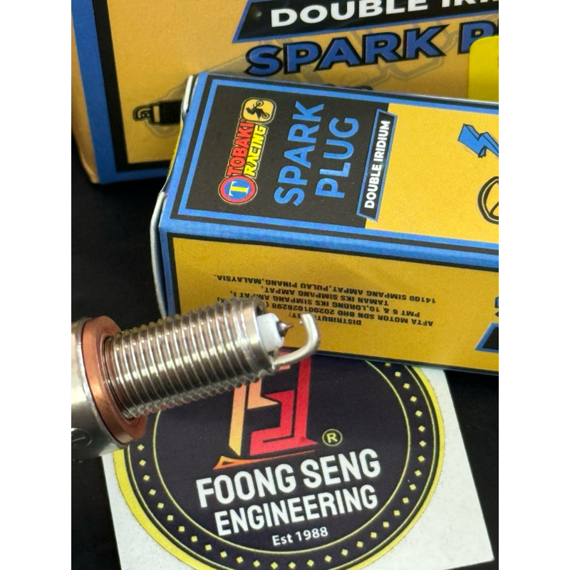 ใหม่ TOBAKI RACING SPARK PLUG DOUBLE IRIDIUM