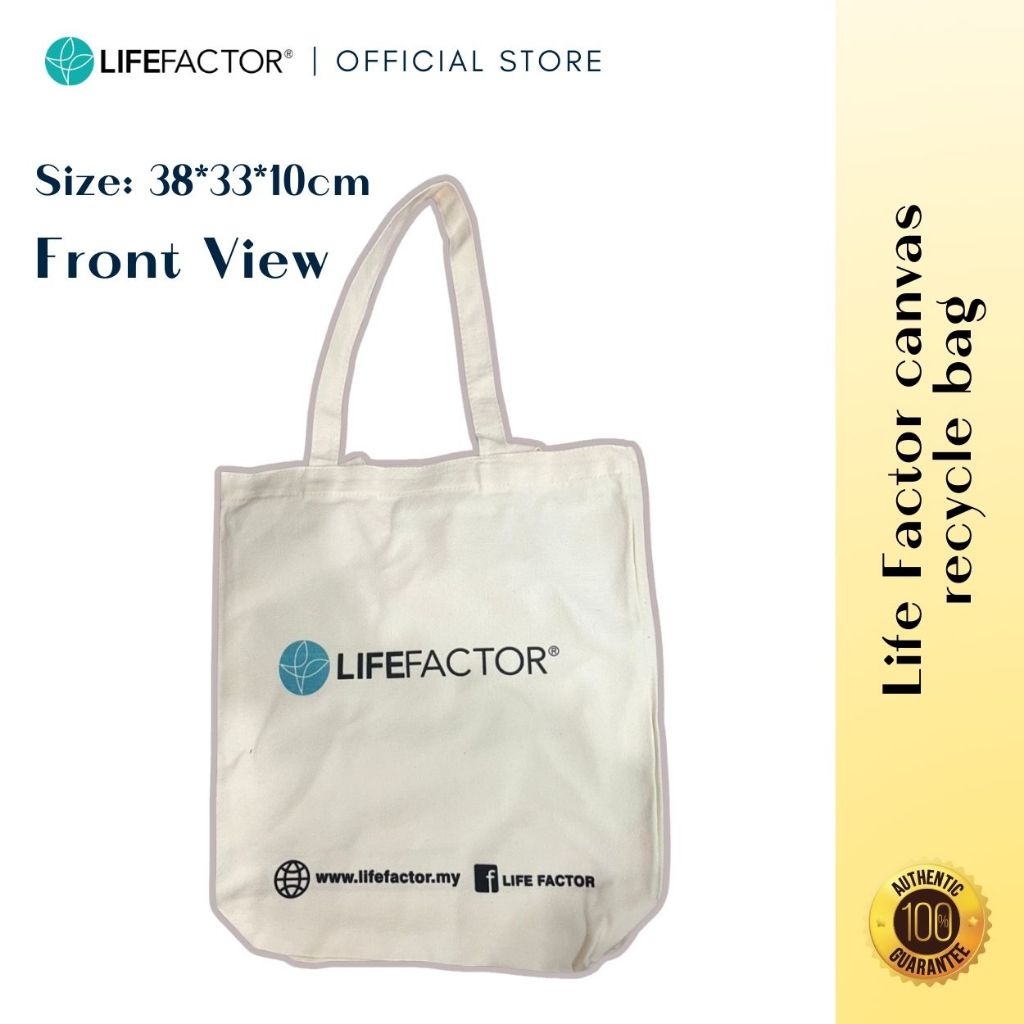 LIFE PACTOR Canvas Recycle Bag