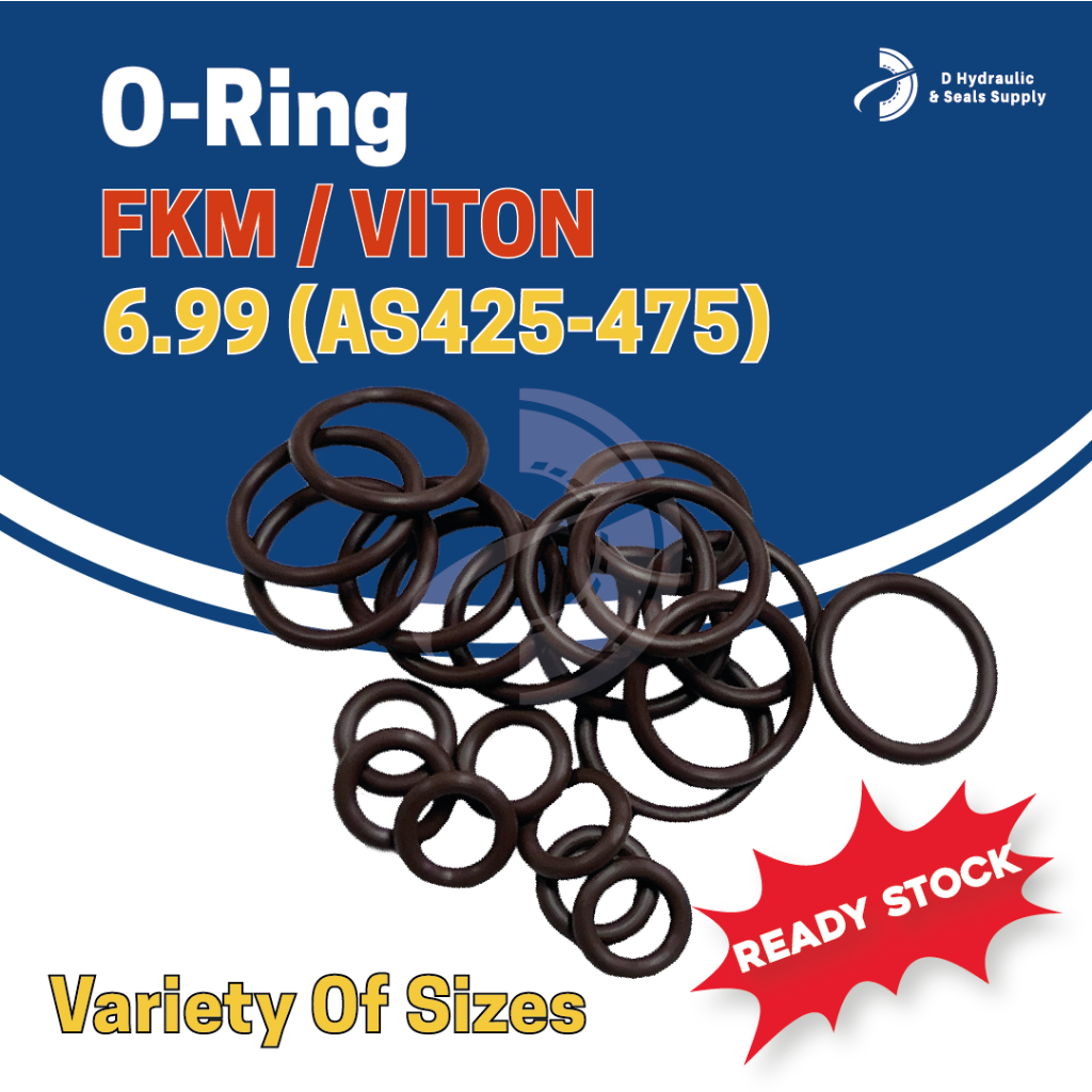 [AS434-475] FKM Inch Sizes O Ring AS O Ring Gasket Sealing VITON FKM O Ring Rubber (ความหนา 6.19)
