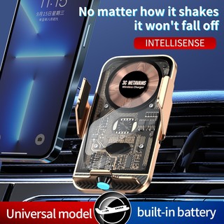 3C Metavams Wireless Fast Charger Phone Holder Car Dashboard With Intelligent Infrared Sensor